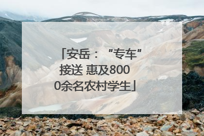 安岳：“专车”接送 惠及8000余名农村学生