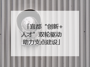 宜都“创新+人才”双轮驱动助力支点建设