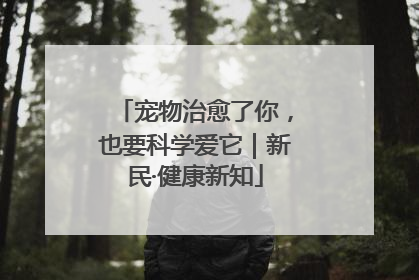 宠物治愈了你，也要科学爱它｜新民·健康新知