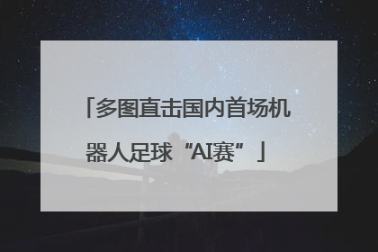 多图直击国内首场机器人足球“AI赛”
