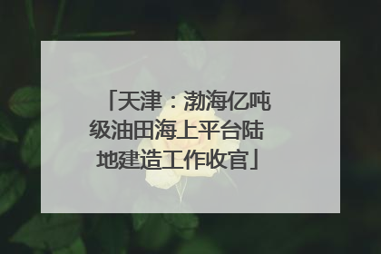 天津：渤海亿吨级油田海上平台陆地建造工作收官