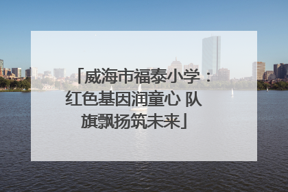 威海市福泰小学：红色基因润童心 队旗飘扬筑未来