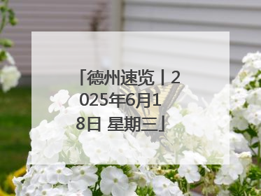 德州速览丨2025年6月18日 星期三