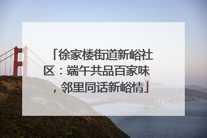 徐家楼街道新峪社区：端午共品百家味，邻里同话新峪情