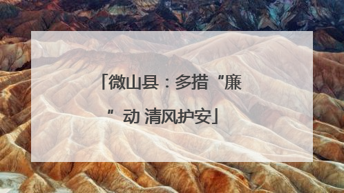 微山县：多措“廉”动 清风护安