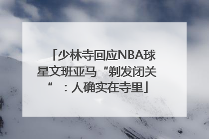 少林寺回应NBA球星文班亚马“剃发闭关”：人确实在寺里