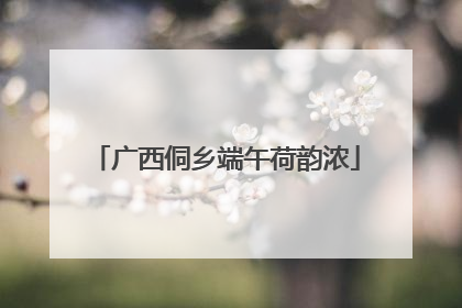 广西侗乡端午荷韵浓