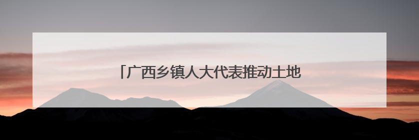 广西乡镇人大代表推动土地盘活 撂荒地变“致富园”