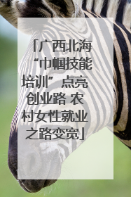 广西北海“巾帼技能培训”点亮创业路 农村女性就业之路变宽