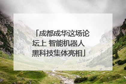 成都成华这场论坛上 智能机器人黑科技集体亮相