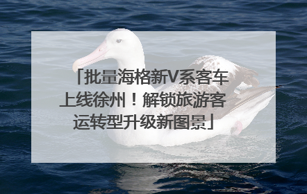 批量海格新V系客车上线徐州！解锁旅游客运转型升级新图景