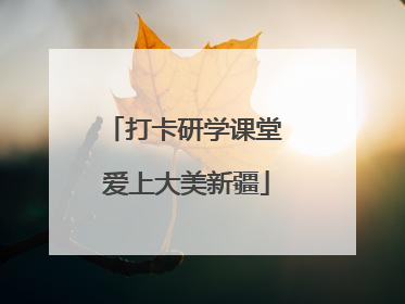 打卡研学课堂 爱上大美新疆