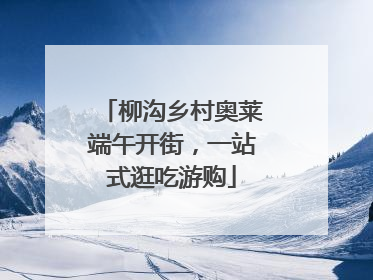 柳沟乡村奥莱端午开街，一站式逛吃游购