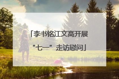李书铭江文高开展“七一”走访慰问