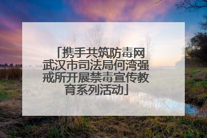 携手共筑防毒网 武汉市司法局何湾强戒所开展禁毒宣传教育系列活动