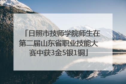 日照市技师学院师生在第二届山东省职业技能大赛中获3金5银1铜