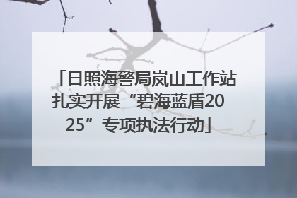 日照海警局岚山工作站扎实开展“碧海蓝盾2025”专项执法行动