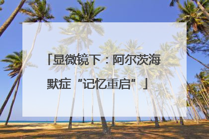 显微镜下：阿尔茨海默症“记忆重启”