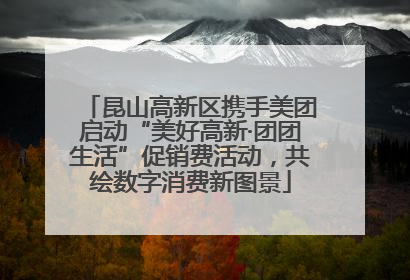 昆山高新区携手美团启动“美好高新·团团生活”促销费活动，共绘数字消费新图景