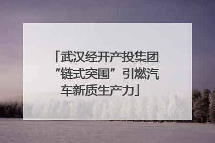 武汉经开产投集团“链式突围”引燃汽车新质生产力