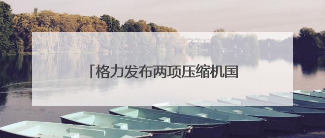 格力发布两项压缩机国际标准，董明珠发声