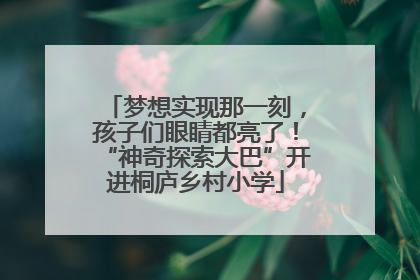 梦想实现那一刻，孩子们眼睛都亮了！“神奇探索大巴”开进桐庐乡村小学