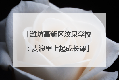 潍坊高新区汶泉学校：麦浪里上起成长课