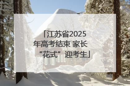 江苏省2025年高考结束 家长“花式”迎考生