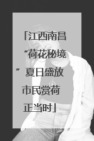 江西南昌“荷花秘境”夏日盛放 市民赏荷正当时
