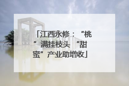 江西永修：“桃”满挂枝头 “甜蜜”产业助增收