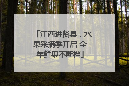 江西进贤县：水果采摘季开启 全年鲜果不断档