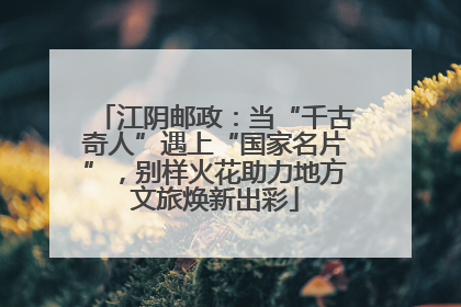 江阴邮政：当“千古奇人”遇上“国家名片”，别样火花助力地方文旅焕新出彩