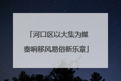 河口区以大集为媒 奏响移风易俗新乐章