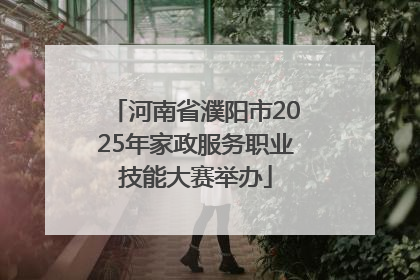 河南省濮阳市2025年家政服务职业技能大赛举办