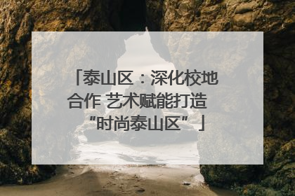 泰山区：深化校地合作 艺术赋能打造“时尚泰山区”