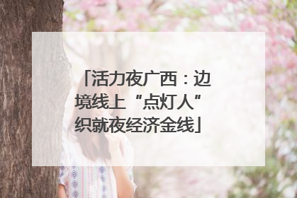 活力夜广西：边境线上“点灯人”织就夜经济金线