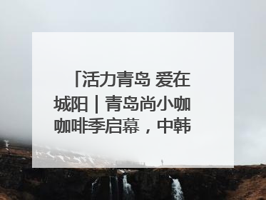 活力青岛 爱在城阳｜青岛尚小咖咖啡季启幕，中韩消费新场景点燃夏日热情