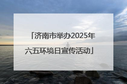 济南市举办2025年六五环境日宣传活动