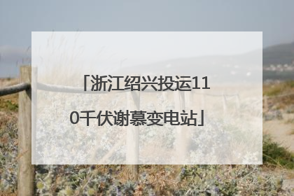 浙江绍兴投运110千伏谢慕变电站