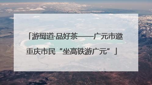 游蜀道·品好茶——广元市邀重庆市民“坐高铁游广元”