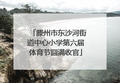 滕州市东沙河街道中心小学第六届体育节圆满收官