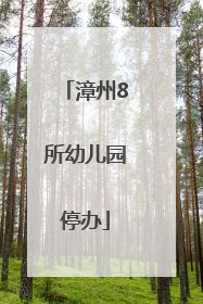 漳州8所幼儿园停办