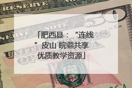 肥西县：“连线”皮山 皖疆共享优质教学资源