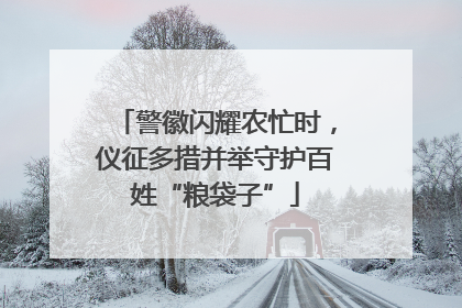 警徽闪耀农忙时，仪征多措并举守护百姓“粮袋子”