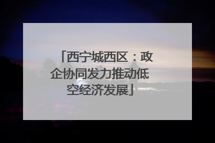西宁城西区：政企协同发力推动低空经济发展