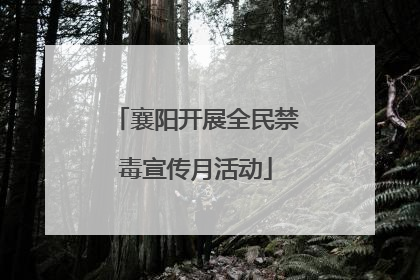 襄阳开展全民禁毒宣传月活动