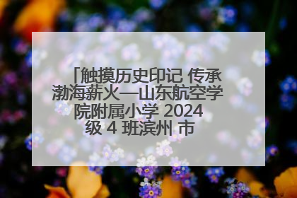 触摸历史印记 传承渤海薪火—山东航空学院附属小学 2024 级 4 班滨州 市档案馆研学实践活动