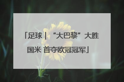 足球｜“大巴黎”大胜国米 首夺欧冠冠军