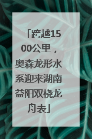 跨越1500公里，奥森龙形水系迎来湖南益阳双桡龙舟表
