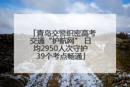 青岛交警织密高考交通“护航网” 日均2950人次守护39个考点畅通